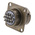 Souriau, 851 10 Way Panel Mount MIL Spec Circular Connector Receptacle, Pin Contacts,Shell Size 12, Bayonet Coupling,