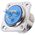 Jaeger 3 Way Panel Mount MIL Spec Circular Connector Receptacle, Pin Contacts, MIL-DTL-5015