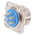 Jaeger 6 Way Panel Mount MIL Spec Circular Connector Receptacle, Pin Contacts, MIL-DTL-5015