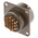 Amphenol Socapex, 451 19 Way Panel Mount MIL Spec Circular Connector Receptacle, Socket Contacts,Shell Size 14, Bayonet
