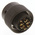 Amphenol Limited, 62GB 6 Way Cable Mount MIL Spec Circular Connector Plug, Socket Contacts,Shell Size 10, Bayonet