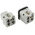 Phoenix Contact Connector Set, 4 Way, 10A, Female, Male, HC, 230 V