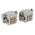 Phoenix Contact Connector Set, 6 Way, 16A, Female, Male, HC, 500 V