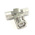 RS PRO Tee 50Ω Coaxial Adapter BNC Plug Plug to BNC Socket 1GHz
