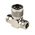RS PRO Tee 50Ω RF Adapter N Plug to N Socket 11GHz