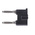 Telegartner Straight 50Ω RF Adapter BNC Socket to Banana Plug