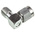 TE Connectivity Right Angle 50Ω RF Adapter SMA Plug to SMA Socket 12.4GHz