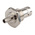 RS PRO, jack Panel Mount BNC Connector, 50Ω, Crimp Termination, Straight Body