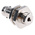 RS PRO, jack Panel Mount BNC Connector, 50Ω, Clamp Termination, Straight Body