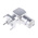 RS PRO, jack PCB Mount BNC Connector, 50Ω, Through Hole Termination, Right Angle Body