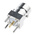 RS PRO, jack PCB Mount BNC Connector, 75Ω, Through Hole Termination, Straight Body