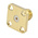 RS PRO Female, Male Flange Mount SMA Connector, 50Ω, Solder Termination, Straight Body