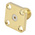 RS PRO Female, Male Flange Mount SMA Connector, 50Ω, Solder Termination, Straight Body