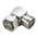 RS PRO, Plug Cable Mount 7/16 Connector, 50Ω, Solder Termination, Right Angle Body
