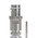 RS PRO, jack Cable Mount BNC Connector, 50Ω, Clamp Termination, Straight Body