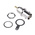 TE Connectivity Greenpar Series, jack Panel Mount BNC Connector, 50Ω, Solder Termination, Straight Body