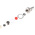 RS PRO, jack Panel Mount BNC Connector, 75Ω, Clamp Termination, Straight Body