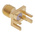 Cinch Connectors SMA Series, jack Edge Mount SMA Connector, 50Ω, Solder Termination, Straight Body