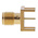 Cinch Connectors SMA Series, jack Edge Mount SMA Connector, 50Ω, Solder Termination, Straight Body
