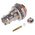 Radiall Straight 50Ω Panel Mount BNC Connector, jack, Nickel, Clamp Termination, RG179, RG187, RG188, RG316