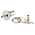 TE Connectivity, jack Panel Mount BNC Connector, 50Ω, Crimp Termination, Straight Body