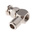 Telegartner, Plug Cable Mount BNC Connector, 75Ω, Clamp Termination, Right Angle Body