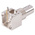 TE Connectivity, jack PCB Mount BNC Connector, 50Ω, Through Hole Termination, Right Angle Body