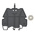 Entrelec SCFCV Series End Cover for Use with DIN Rail Terminal Blocks