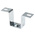 RS PRO Square Bracket for Use with Top Hat DIN Rail