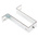 RS PRO Square Bracket for Use with Top Hat DIN Rail