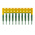 Weidmuller ZQV Series Jumper Bar for Use with DIN Rail Terminal Blocks, 24A