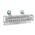 RS PRO Clear DIN Rail Terminal Block, 16mm², Single-Level, Screw Termination