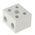 RS PRO Non-Fused Terminal Block, 2-Way, 76A, 6 AWG Wire, Screw Down Termination
