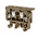 RS PRO Beige Disconnect Terminal Block, 4mm², Single-Level, Screw Termination