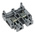 Entrelec SNA Series Grey DIN Rail Terminal Block, 6mm², Single-Level, Screw Termination