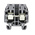 Entrelec SNA Series Grey DIN Rail Terminal Block, 4mm², Single-Level, Screw Termination