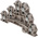Weidmuller DLD Series Brown Feed Through Terminal Block, 2.5mm², Triple-Level, Screw Termination