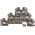 Weidmuller DLD Series Brown Feed Through Terminal Block, 2.5mm², Triple-Level, Screw Termination