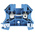 Weidmuller WDU Series Blue Feed Through Terminal Block, 4mm², Single-Level, Screw Termination, ATEX