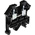 RS PRO Black DIN Rail Terminal Block, 0.2 → 4mm², Single-Level