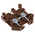 RS PRO Brown DIN Rail Terminal Block, 0.2 → 4mm², Single-Level