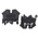 RS PRO Black DIN Rail Terminal Block, 0.2 → 2.5mm², Single-Level