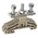 RS PRO Beige Stud Terminal, Single-Level