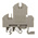 RS PRO Brown DIN Rail Terminal Block, 0.2 → 4mm², Double-Level, Screw Termination