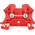 Weidmuller WDU Series Red Feed Through Terminal Block, 2.5mm², Single-Level, Screw Termination, ATEX