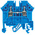 RS PRO Blue DIN Rail Terminal Block, 0.2 → 2.5mm², Screw Termination