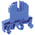 RS PRO Blue DIN Rail Terminal Block, 0.2 → 4mm², Screw Termination
