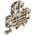 RS PRO Brown Double Level Terminal Block, 0.5 → 4mm², Double-Level, Screw Termination