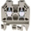 RS PRO Grey Feed Through Terminal Block, 6mm², Single-Level, Screw Termination