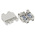 RS PRO Grey Feed Through Terminal Block, 10mm², Single-Level, Screw Termination